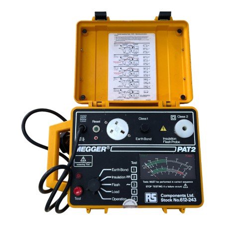 PAT2 PAT-2 Megger Portable Appliance Tester 240Vac 612-243