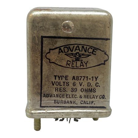 A8771-1Y Advance Relay Contactor 6V 39Ohm
