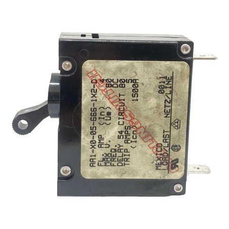 AA1-X0-05-666-1X2-D Carling 1 Pole Circuit Breaker 80Vdc/4A