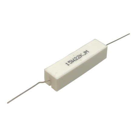 22Kohm 22K 15W Axial Wirewound Ceramic Cement Resistor