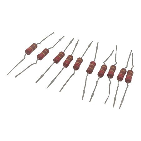 2.2Ohm 2R2 1/2W 0.5W 5% Axial Fixed Carbon Film Resistor Qty:10