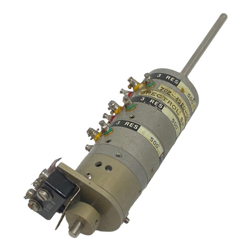 500Ohm 500R 3% Linear Mil Spec Linear Triple Potentiometer (3x500R) 702-4520-00 Spectrol