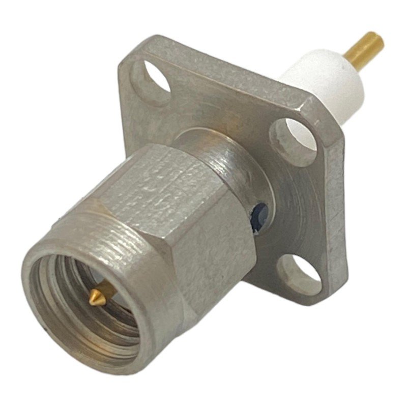 2051-1201-02 Omni Spectra SMA (M) 4 Hole Panel Mount Flange Coaxial Connector