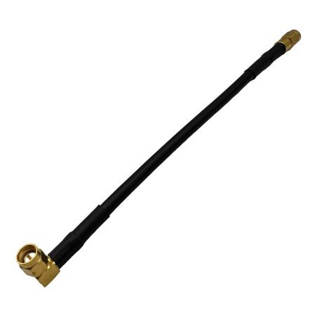 Compel Jumper Cable Coaxial SMA Male to Male Right Angle L:18cm