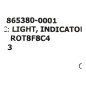 865380-0001 Litton Mil Spec Indicator Light 6210-01-068-1935