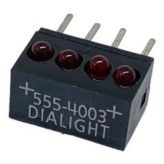 555-4003 Dialight 8 Pin Led Circuit Board Indicator Red Light