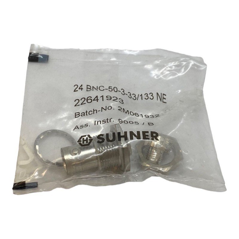 24BNC-50-3-33/133NE Huuber Suhner BNC (F) Straight Bulkhead Jack