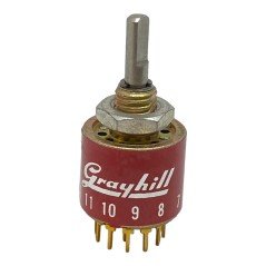 Grayhill 2 Section 6 Position Goldpin Rotary Switch