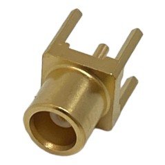 J01271A0131Z Telegartner MCX (F) Straight Through Hole Gold Plated Coaxial Connector
