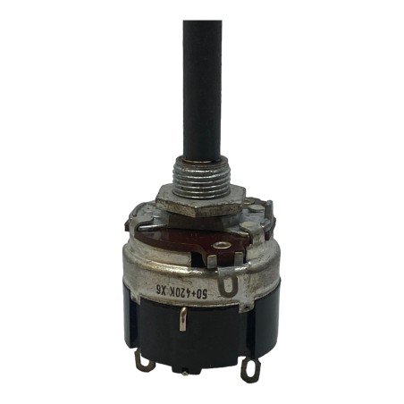 420K 50K Long Shaft Double Logarithmic Potentiometer With Switch 114mm