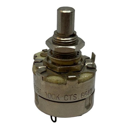 100K 100Kohm Metal Logarithmic Potentiometer With Switch KW23086 CTS6450