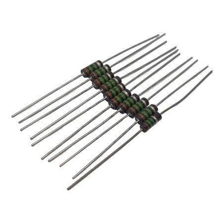 1.5Mohm 1M5 1/2W 0.5W 10% Axial Fixed Carbon Resistor Qty:10