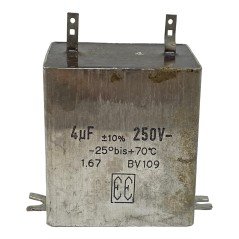4uF 250V Paper In Oil Capacitor BV109