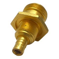 51-077-6701 ITT N Type (F) To SMB (F) Straight Type Mil Spec Gold Plated Coaxial Converter Adapter 5935-00-418-3271