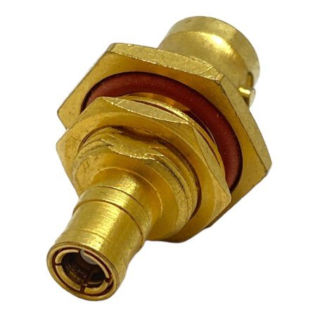 BNC (F) To SMB (F) Straight Type Gold Plated Coaxial Converter Adapter