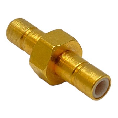 SMB (M) To SMB (M) Straight Type Jack Gold Plated Coaxial Converter Adapter