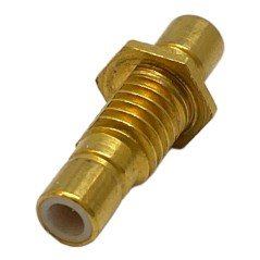 51-075-0000 Sealectro SMB (M) To SMB (M) Straight Bulkhead Gold Plated Coaxial Converter Adapter