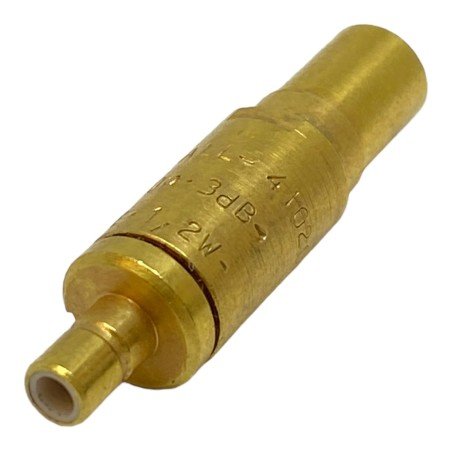 410203 Radiall Fixed Gold Plated Attenuator SMB (M-F) 50R/3dB/0.5W