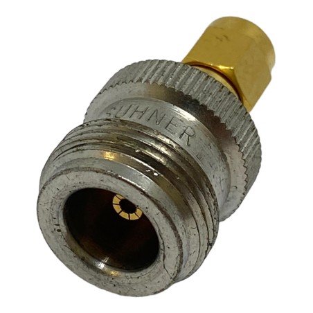 Huber Suhner N Type (F) To SMA (M) Coaxial Converter Adapter