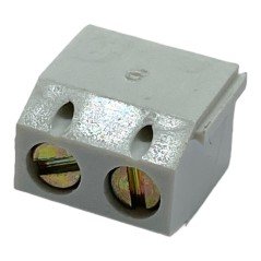 2-Pin 2 Position 3.5mm Pitch PCB Mount Screw Type Terminal Block Connector Grey