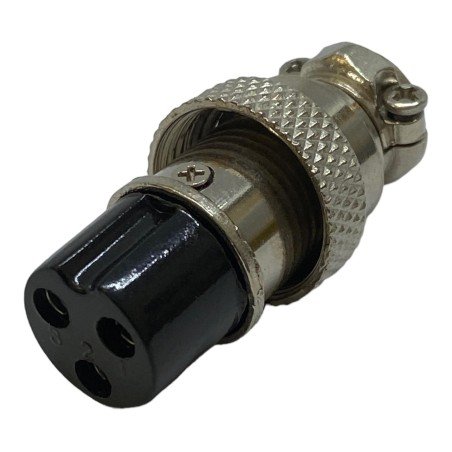 LZ309-3P 3-Pin 3 Position Female Microphone Mic Plug Socket Aviation Plug