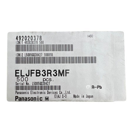 ELJFB3R3MF Panasonic Inductor 3.3uH 20% 380mA 1812 [QTY:500]
