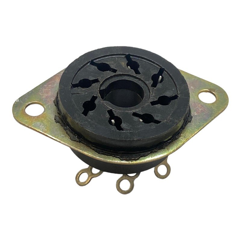 7-Pin 7 Pos Bakellite Vacuum Valve Tube Socket Chasis Mount Mcmurdo Made In UK