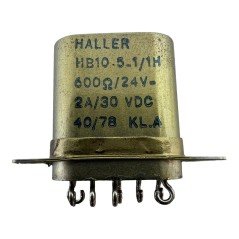 HB10-5-1/1H Haaller Electromagnetic Relay 600Ohm 24V 2A 30VDC 5945-12-159-8687