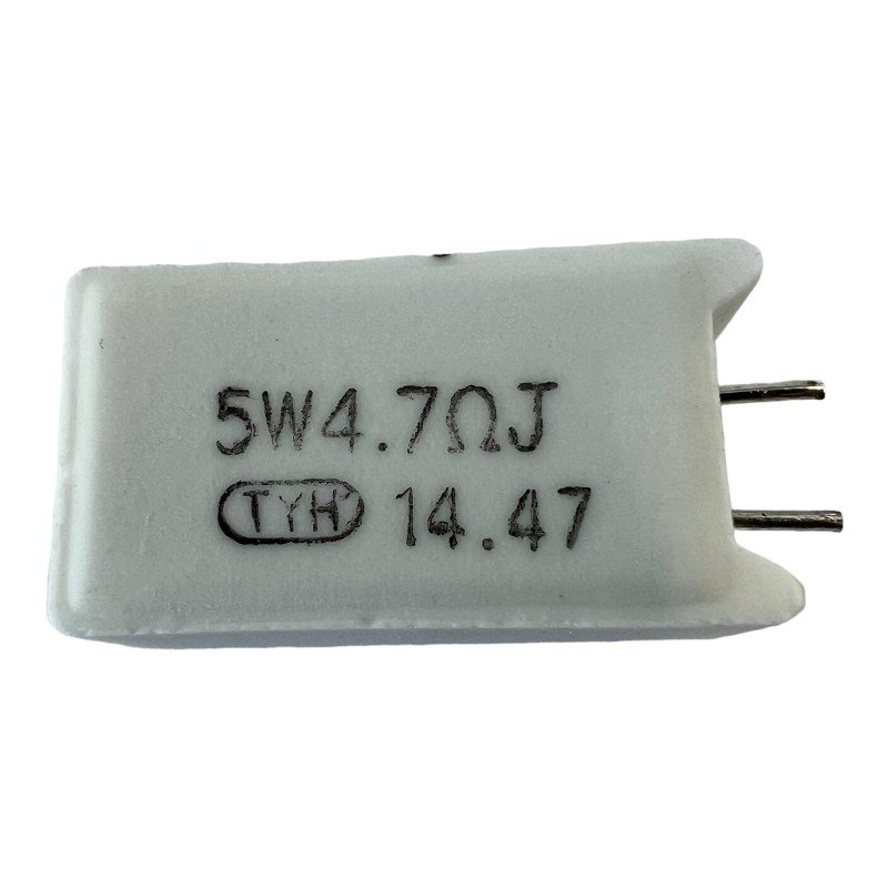 Ceramic Resistor 4.7Ohm 4R7 5W 4R7 TYH J 26x9mm [QTY:5]