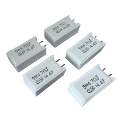 Ceramic Resistor 4.7Ohm 4R7 5W 4R7 TYH J 26x9mm [QTY:5]