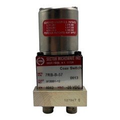 7RB-B-57 Sector Microwave Coaxial Switch DPDT BNC(f) 20Vdc DC-4Ghz