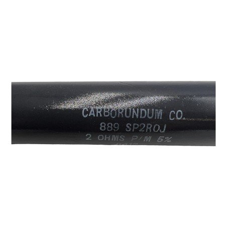 889SP2R0J Carborundum Non Inductive Tubular Resistor 2Ohms 2R 275W 5% 12x1"