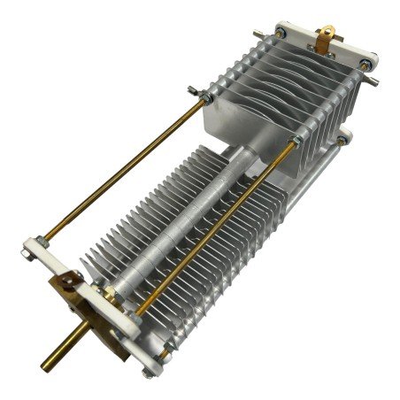 Air Variable Capacitor 2 Gang 140pf + 80pf CTTech