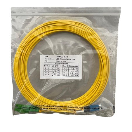 LC-SPC E2000-APC DUPLEX PATCH CORD FIBER OPTIC CABLE COMPEL L:10M