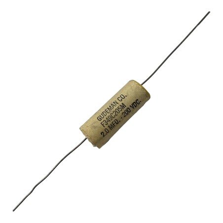 Polypropylene Film Capacitor Sealed Axial 2uf 200V F349C205M Gudeman 36x13mm