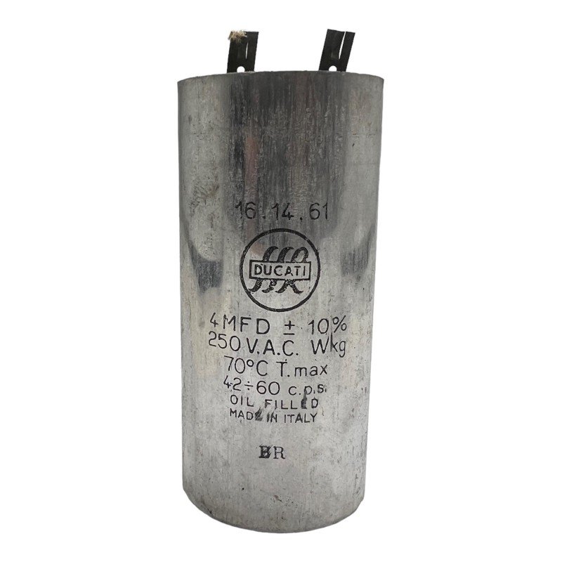 4UF 250V 10% PIO PAPER IN OIL CAPACITOR DUCATI 80X35mm