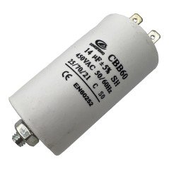 Capacitor Motor Run Faston 14uf 450Vac 5% CBB60