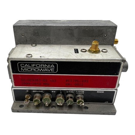Voltage Controlled Adjustable RF Oscillator 1600-1650Mhz California Microwave