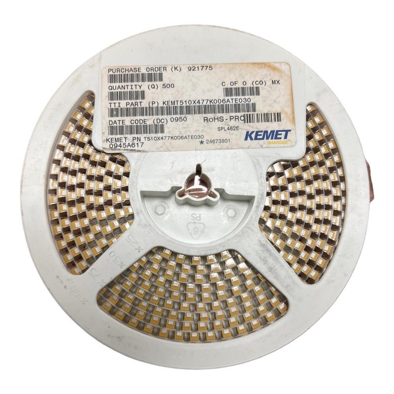 470UF 10% 6V SMD CASE X VLE TANTALUM CAPACITOR KEMET QTY:10