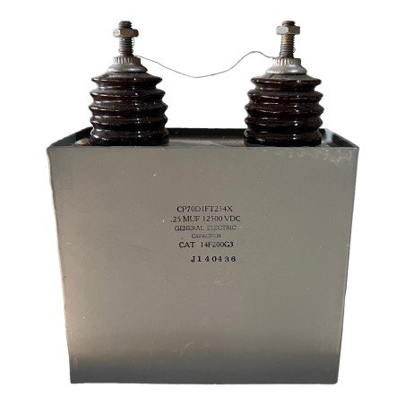 CP70D1FT254X General Electric PIO Paper Dielectric Capacitor 0.25uf 12500V