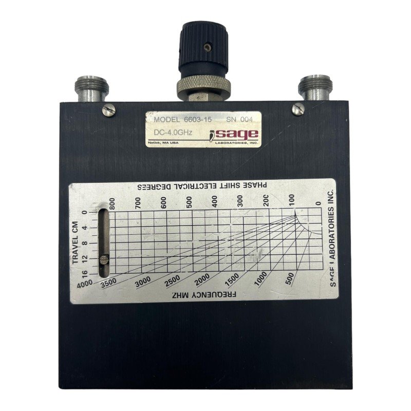 6603-15 Sage Coaxial Phase Shifter DC-4 GHz 350W