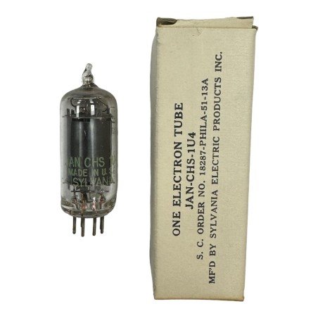 1U4 JAN CHS Sylvania Electron Vacuum Tube Valve