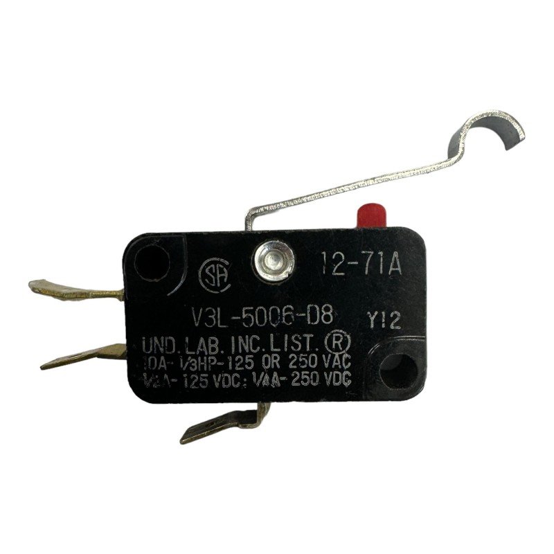 V3L-5006-D8 Honeywell SPDT Snap Action Microswitch 10A/125-250Vac 1/3HP