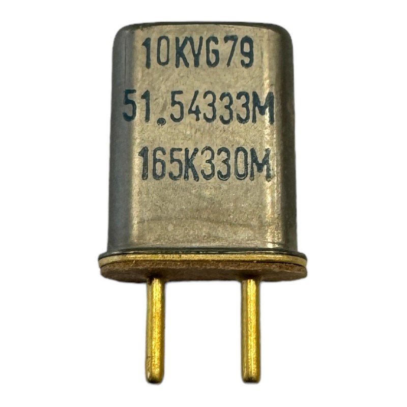 51.5433MHz 2 Pin Quartz Crystal Oscillator Goldpin