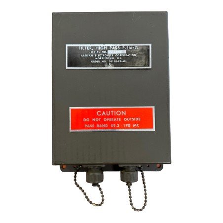 Highpass Filter HPF 89.2Mhz 89.2-170Mhz SO-239 100W JAN  Artisan