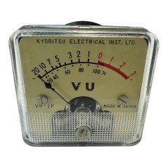 VR-2P KYORITSU VU Panel Meter -20/+3 Japan Height:4cm Width:4cm Length:4cm