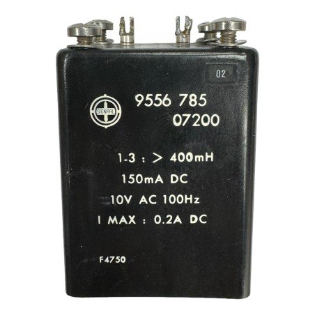 9556 785 07200 Signaal Inductor 400mh 10V AC 100Hz 150mA DC