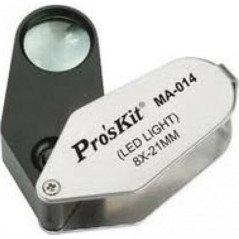 MA-014 S PRO'SKIT  S PROS KIT 21mm Steel LED Illuminated Magnifier (Multicolour)