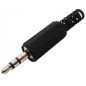 Plug Connector Audio STEREO 3.5mm² Plastic Black JT3002B JKG