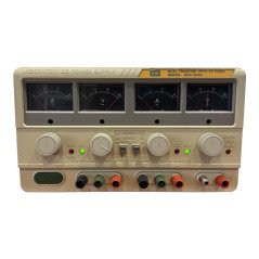 GPC-3030 GW Instek  High-current triple-output DC power supply with analog display 0-30 VDC 5 VDC